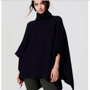 LOFT Dark Navy Poncho